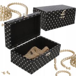 Livello Ékszertartó doboz Livello elegáns fekete 20cm x 12cm x 9cm (5905794700240)