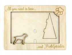 Art-Dog Uszkár gravírozott képkeret kutyával, kutya neve, formátum 10x15 cm (5906111217168)