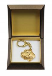 Art-Dog Petit basset griffon vendéen aranyozott kutya kulcstartó ajándékdobozban (5906111205332)