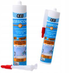 GEB Egészségügyi Szilikon Geb fehér 310 ML Gombaölő fehér tömítőanyag (593300)