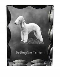 Art-Dog Bedlington terrier kutya kép díszes kristályban, ajándéktárgy, dekoráció (5055882448032)