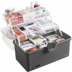 Ruhhy Gyógyszertartó doboz Doboz Elsősegély doboz Nagy cipzáras doboz (24499)