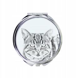 Manx macska kompakt zsebtükör macskával fényképpel (5055882482890)