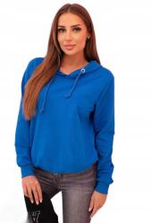 Kesi Női pamut kapucnis pulóver búzavirág zsebekkel (5907302847652)