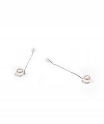  Ezüst gyöngy fülbevaló láncon A084