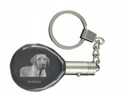 Art-Dog Black and tan coonhound kristály kulcstartó kutya fotóval, kulcstartó (5055882431027)