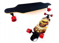 LAUBR-SPORT Gördeszka Longboard Többrétegű Juhar Kanadai Sláger Ár (YX-0220B-skull)