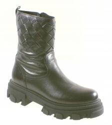 Simen 4098A Bokacsizma, Fekete, Size 38, valódi bőr (4098A)