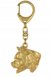 Art-Dog Amerikai Staffordshire terrier Amstaf aranyozott kutya kulcstartó, kulcstartó (5906111203475)