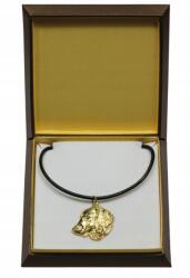 Art-Dog Tacskó hosszú szőrű aranyozott nyaklánc medál kutyával díszdobozban (5906111285068)