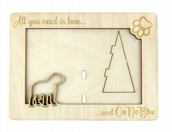 Art-Dog Mallorcai kutya gravírozott képkeret kutyával, kutya neve (5906111217342)