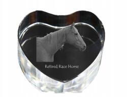 Art-Dog Ló Retired Race Horse kristály szív fényképpel, asztali dekoráció (5055882447240)