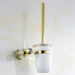  Fürdőszobai Wc kefe retro arany Weare Home szett (6912752782285)