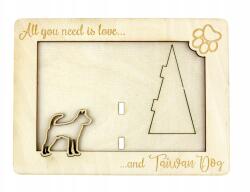 Art-Dog Taiwan Dog gravírozott képkeret kutyával, kutya neve, formátum 10x15 cm (5906111217212)