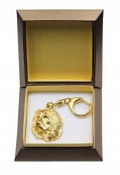 Art-Dog Kaukázusi juhászkutya aranyozott kutya kulcstartó díszdobozban, kulcstartó (5906111206087)