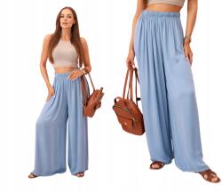 Kesi Női széles viszkóz farmer nadrág, magas derekú (5907302898975)