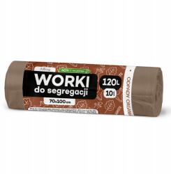 Allbag Organikus Hulladékgyűjtő Zsák 120L Barna Zsákok Biohulladék Szelektív Gyűjtéséhez (BRĄZOWE WORKI NA ŚMIECI ALLBAG 120L)