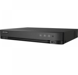 Hikvision DVR Hikvision AcuSense 4 canale 5MP IDS-7204HUHI-M1/X, H. 265 Pro+/H. 265 Pro/H. 265/H. 264+/H. 264 video compression, BNC interface (1.0 Vp-p, 75 ), supporting coaxitron connection, up to 8-ch IP cam