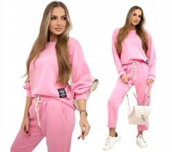 Kesi Világos rózsaszín női szett „vaj laza pulóver nadrág (5907302779250)