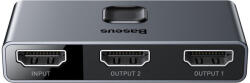 Baseus Adaptor 2 cai / splitter HDM, 2x1 / 1x2, 4K , Baseus Matrix CAHUB- BC0G (spl/bas/hd/gr)