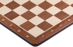  6-os sakktábla (leírással) paduk/juhar (intarzia) kerek sarkok