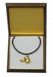 Art-Dog Rövidszőrű tacskó aranyozott nyaklánc medál kutyával díszdobozban (5906111284368)