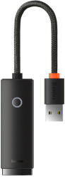 Baseus Adaptor Ethernet din seria Baseus Lite USB-A la port LAN RJ45 (100 Mbps) negru (pla/bas/li/rj/ne)
