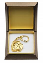 Art-Dog Amerikai bulldog aranyozott kutya kulcstartó díszdobozban, kulcstartó (5906111205646)