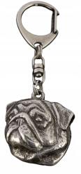 Art-Dog Mopsz, Pug kutya kulcstartó, kulcstartó karabinerrel, medál (5906111202522)