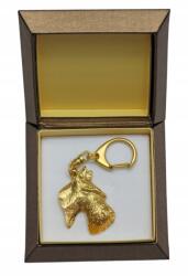 Art-Dog Skót terrier aranyozott kutya kulcstartó díszdobozban, kulcstartó (5906111205387)