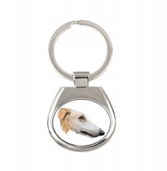 Art-Dog Orosz agár borzoj kutya kulcstartó, kulcstartó grafika (5056739219553)