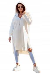 Kesi Melegítő pulóver ekrü kivágásokkal az oldalán