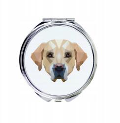  Labrador Retriever kompakt zsebtükör geometrikus kutyával (5056739225462)