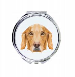 Golden Retriever kompakt zsebtükör geometrikus kutyával (5056739225493)