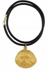 Art-Dog Bichon Frise aranyozott kutya nyaklánc, medál szíjjal (5906111286829)