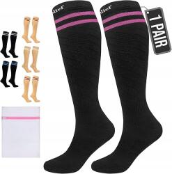  Kompressziós Zokni 360 Relief Nylon Fekete Térdzokni (6915854487638)