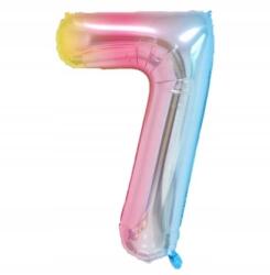 brokatove Léggömb Szám 7 Hét Színű Szám Alakú Fólia Születésnap Party 1m