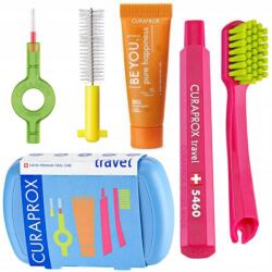 CURAPROX Fogkefe Curaprox Travel Set Kék Utazó szett fogkrémmel (Curaprox Travel Set Niebieski)