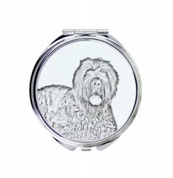  Fekete orosz terrier kompakt zsebtükör kutyával fényképpel (5055882480520)