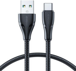 JOYROOM Cablu USB Joyroom - USB C 3A Seria Surpass pentru incarcare rapida si transfer de date 1, 2 m negru (S-UC027A11)