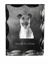 Art-Dog Foksterier rövidszőrű kutya fotó díszes kristály, ajándék dekoráció (5055882449428)