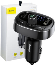 Baseus Transmitator FM Baseus tip T S-09 Bluetooth (negru) (mod/bas/s09/2x)