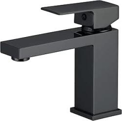 Fürdőszobai Mosdó Csaptelep Egykaros, Matt Fekete (6918653208626)