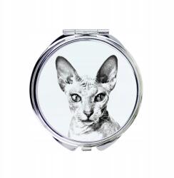 Peterbald macska kompakt zsebtükör macskával fényképpel (5055882482678)