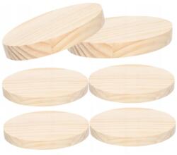  Fa Alátét Kerek 6 Db 20X1 CM Önálló Díszítéshez (6916574523750)