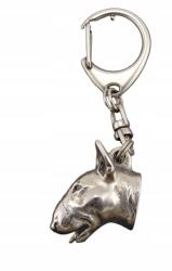 Art-Dog Bullterier Bull Terrier kutya kulcstartó, kulcstartó karabinerrel (5906111201594)