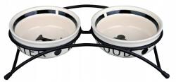 TRIXIE Kerámia tálak kutyaállványon víz eledel tál 2x2, 6L (4011905246437)