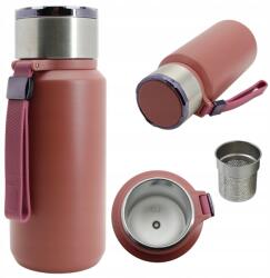  Termosz Utazó Termosz Bögre Acél 650 ml Kávé Tea Víz +szűrő (276470)