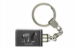 Art-Dog Clydesdale kristály kulcstartó lóval, világító fényképpel (5055882429048)