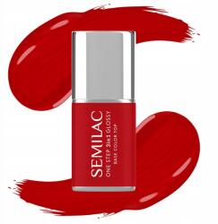 Semilac Hibrid Lakk 3az1ben One Step Glossy S530 Scarlet 7ml